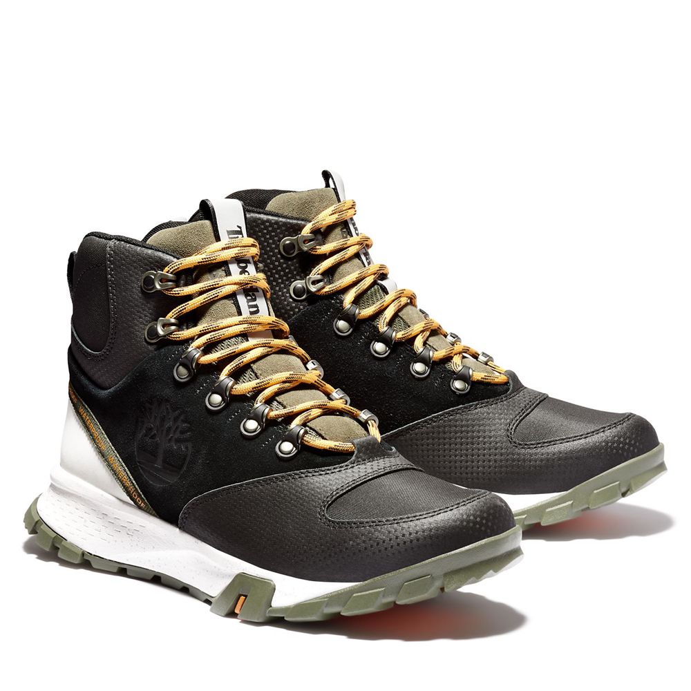 Botas de Montaña Timberland Argentina Hombre - Garrison Trail Waterproof Altas - Negras/Verde Oliva